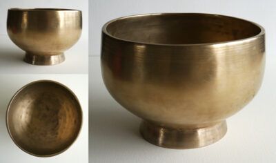 Naga Singing Bowl with Peacock Engraving