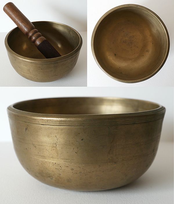Unusual Bell-Shaped Antique Singing Bowl – G4 Concert Pitch Note