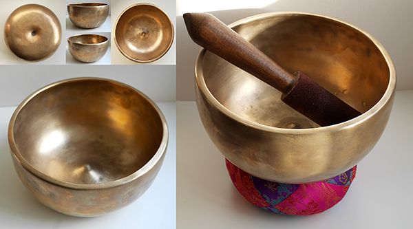 Rare Large Tibetan Lingam Singing Bowl – Eb4 Note