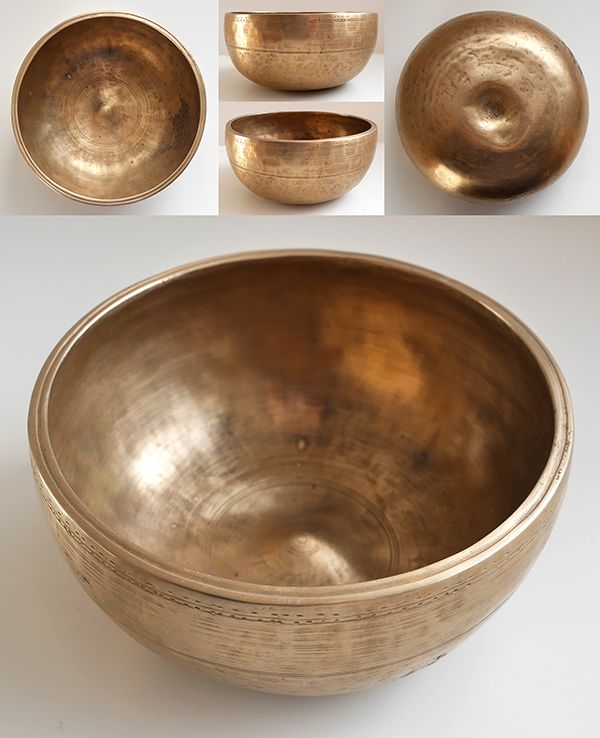 Rare Smallish Antique Lingam Singing Bowl – G#4 Note