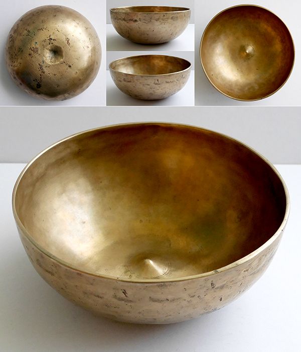 Fine-walled Antique Tibetan Lingam Singing Bowl – F#3 & C5