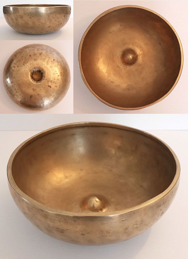 Large Antique Lingam Singing Bowl – A3 (217 Hz)