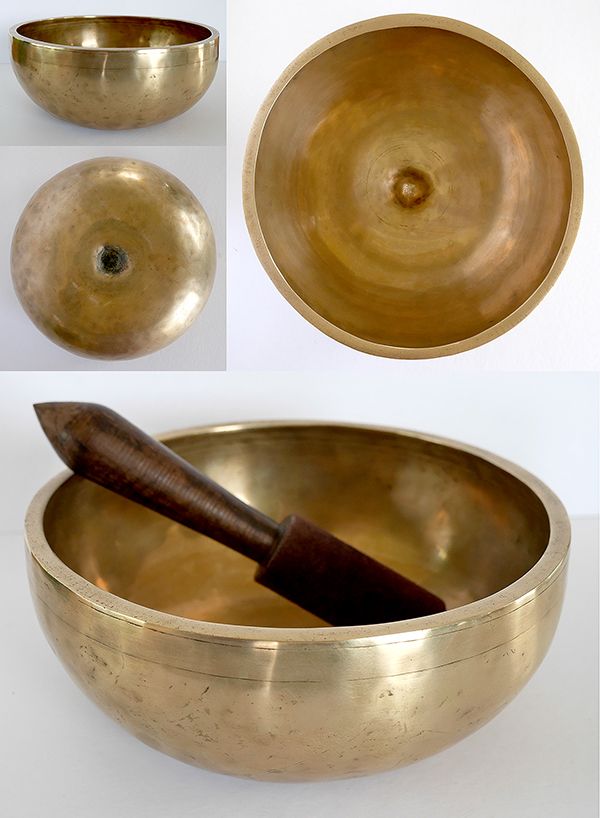 Superior 9 ½ inch Antique Lingam Singing Bowl – Glorious B3