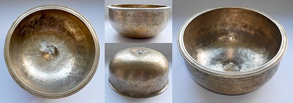 Fabulous Huge Rare Antique Lingam Bowl – A3 (226-229Hz)