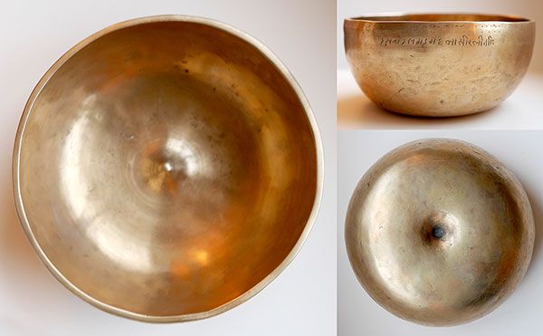19th Century Tibetan C4 Lingam Singing Bowl – Rare Inscription