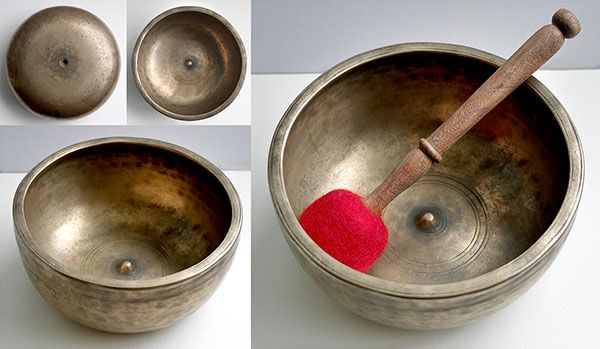 Superb Large Antique Lingam Bowl – G4 (402Hz)