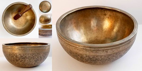 Exceptional Quality Large Antique Jambati Singing Bowl – C#4