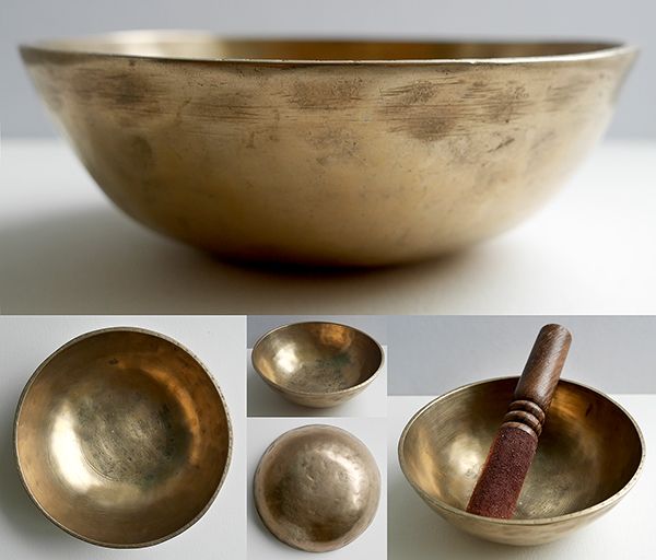 Small Antique Manipuri Singing Bowl – A3 & Eb5