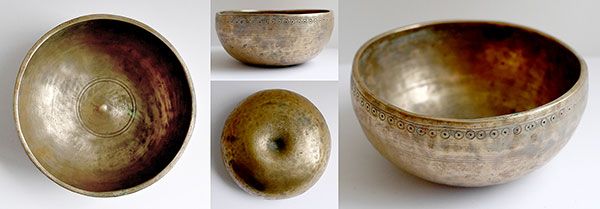 Rare Small Antique Lingam Singing Bowl – B4 (497-501Hz)