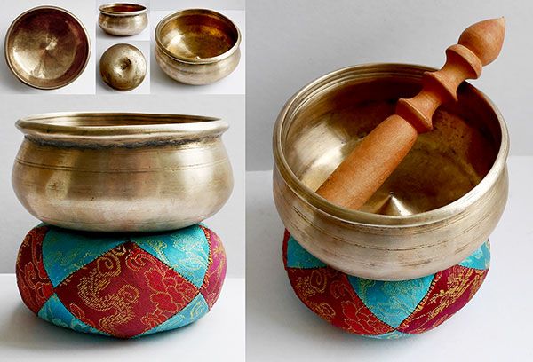 Rare Small Antique Lingam Singing Bowl – D5 (595Hz)