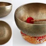 Glorious Massive 15 ¼” Antique Jambati Temple Bowl – Perfect Pitch Eb4 & G2