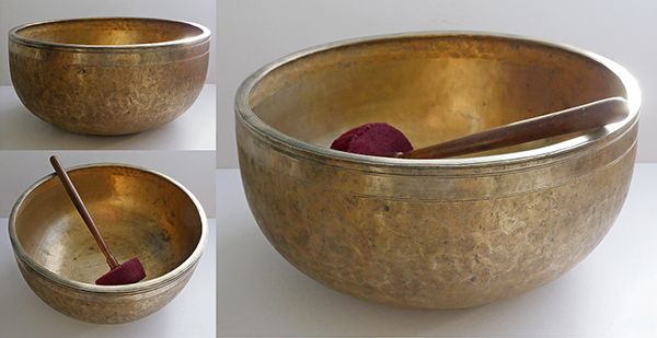 Glorious 14-inch Antique Jambati Singing Bowl – Stunning A2 (109Hz)