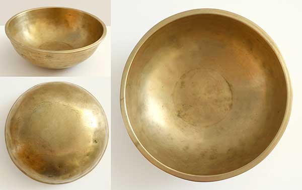 Heavy Medium-Size Antique Manipuri Singing Bowl – Excellent C4 & F#5