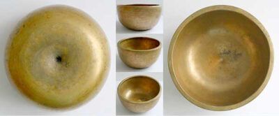 Superb Extra-Thick Large Antique Lingam Singing Bowl – G#4 (405Hz)