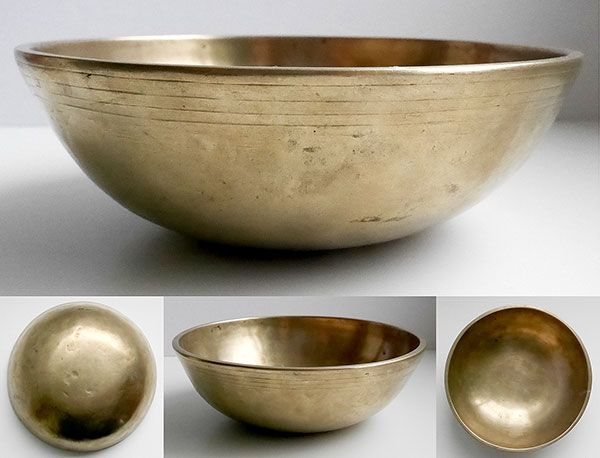 Medium Antique Manipuri Singing Bowl – Lovely A3 (218Hz)