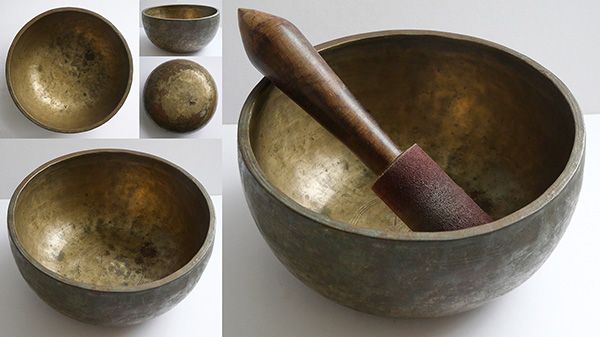 Large Thick Antique Thadobati Singing Bowl in ‘As Found’ Condition