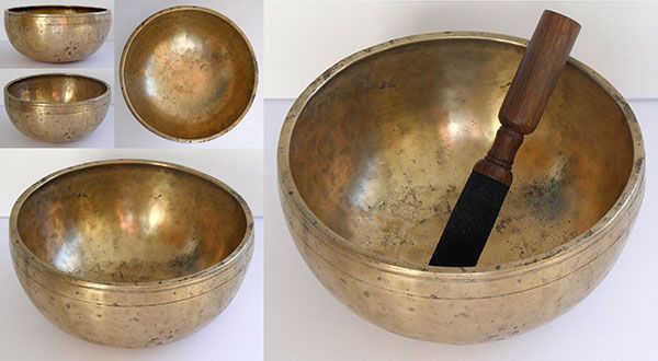 Small Superior Quality 8 ½” Antique Jambati Singing Bowl – Concert Pitch A3