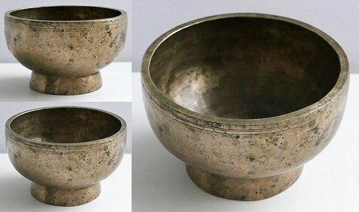 Premium Small Antique Naga Singing and Healing Bowl – E5 & Inscription