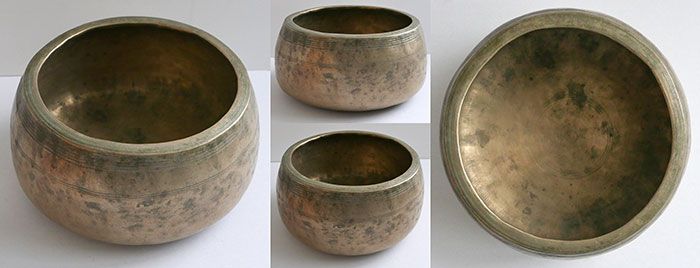 Rare Large Antique Mani Singing Bowl – D5 (575Hz)