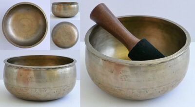 Unusual Antique Pot-Shaped Singing Bowl – Eb4 (307Hz)