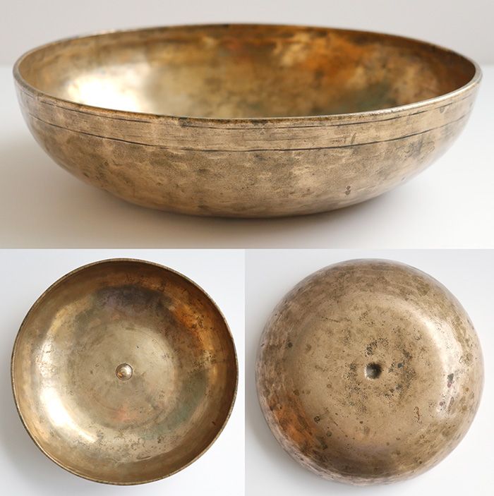 Large Rare Antique Shaman Divination Lingam Singing Bowl – CP Bb2 & Fountain