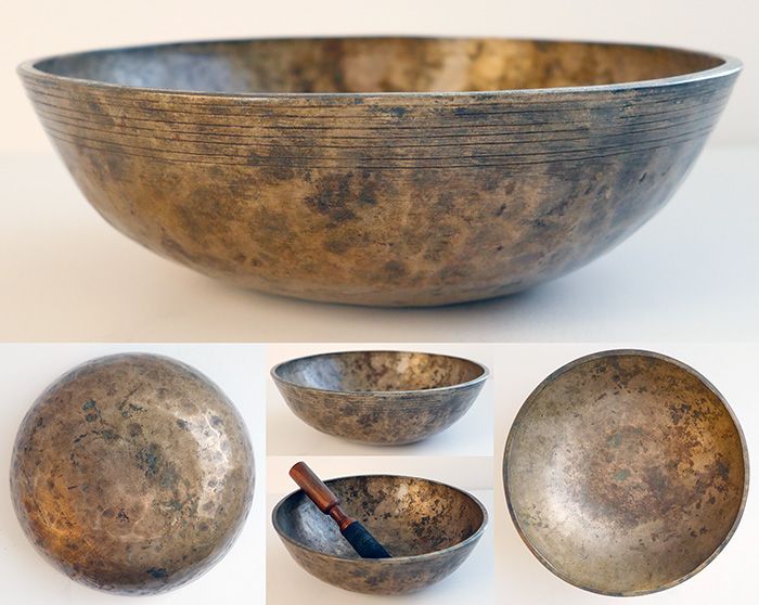 A Rare Large Antique Manipuri Singing Bowl – Perfect Pitch C3