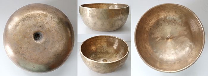 Rare Large Antique Lingam Singing Bowl – F3 (174Hz)