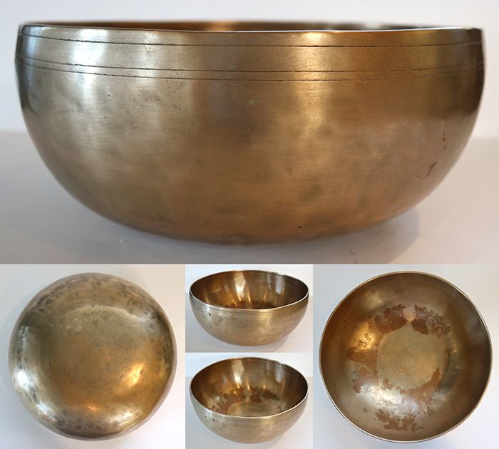 Fabulous Superior 10 ” Antique Jambati Singing & Fountain Bowl – Perfect Pitch G2 & OM