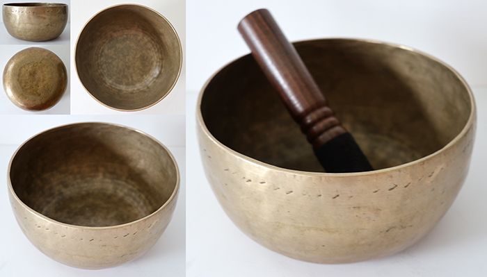 Characterful Antique Thadobati Singing Bowl – F#3 – Ritual Gashes