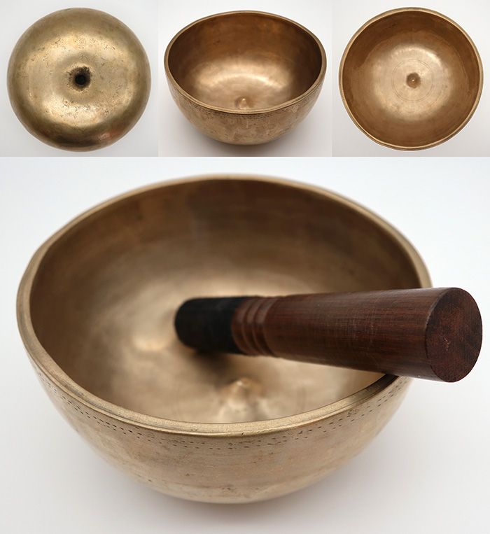 Rare Premium Quality Antique Lingam Singing Bowl – D4 (301Hz)