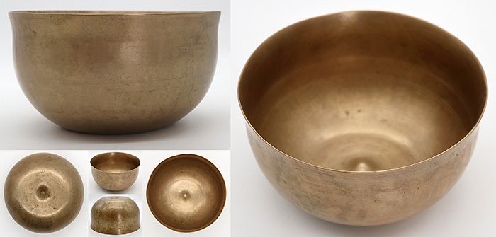 Rare Ultra-Fine Bell-Shaped Antique Lingam Singing Bowl - G3 & High C6