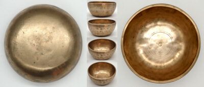 Glorious Golden Bronze Antique Thadobati Singing Bowl – Perfect Pitch C#4 (277.3Hz)