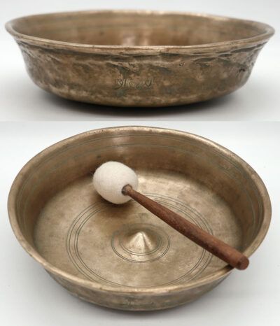 Exceptionally Rare 17th Century Shaman Lingam Talking or Water Spirit Bowl - Inscribed