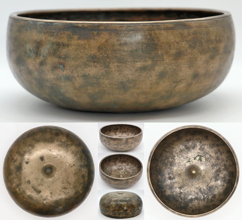 Fabulous Rare 18th Century 8 ½ ”Antique Lingam Singing Bowl – C4 & Perfect Pitch F#5
