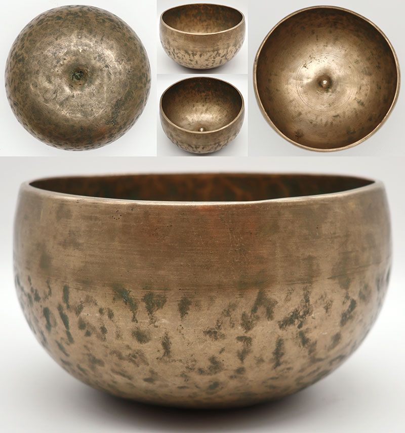 Lovely Rare Antique Remuna-Lingam Singing Bowl – G#3 & D5