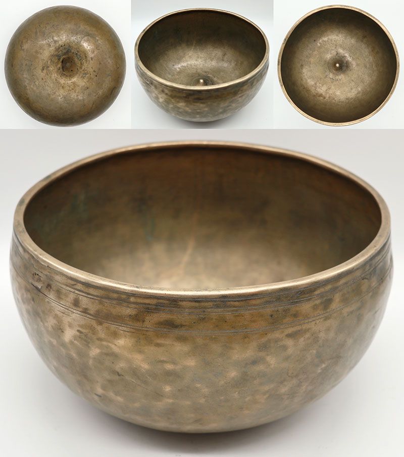 Fabulous Rare Large Antique Remuna-Lingam Singing Bowl – Perfect Pitch F3
