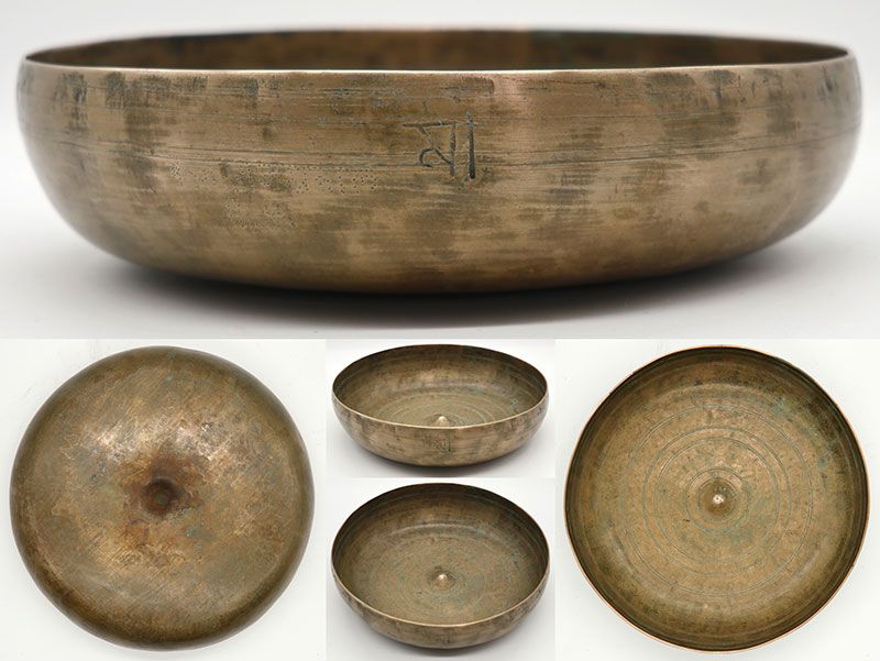 Extremely Rare 17th Century Shaman Lingam Medicine & Divination Singing Bowl
