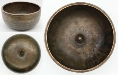 Superior Quality Extra-Thick & Heavy Antique Lingam Singing Bowl – E4