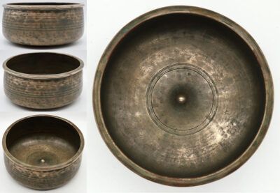 Rare Conical Pot-Shaped Antique Lingam Singing Bowl – Self-Amplifying F4 (348Hz)