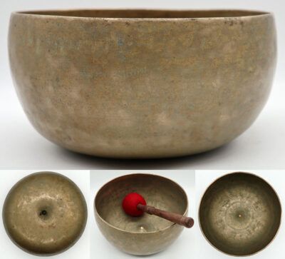 Rare Large 18th Century High-Wall Lingam Singing & Fountain Bowl – Inscribed – Loud!