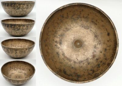 A Lovely Rare Large Antique Lingam Singing Bowl – Fabulous E3