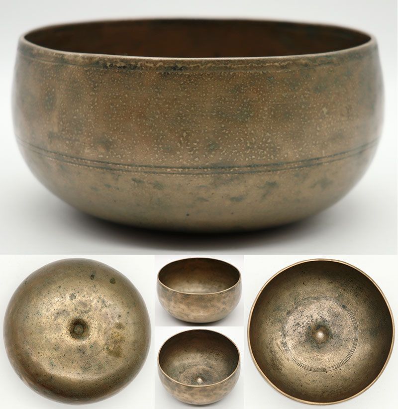 Rare Small Antique Remuna-Lingam Singing Bowl – C4 & F#5