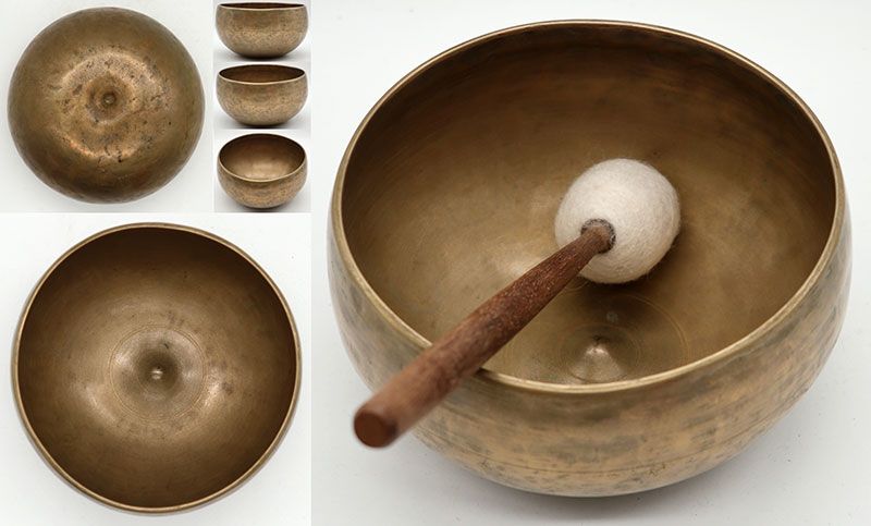 Exquisite Rare Antique Remuna-Lingam Singing Bowl – D4 & G#5