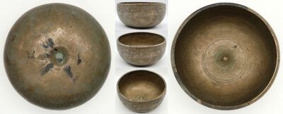 Rare Superior Quality 19th Century Lingam Singing Bowl – D4 & A5 - Inscribed