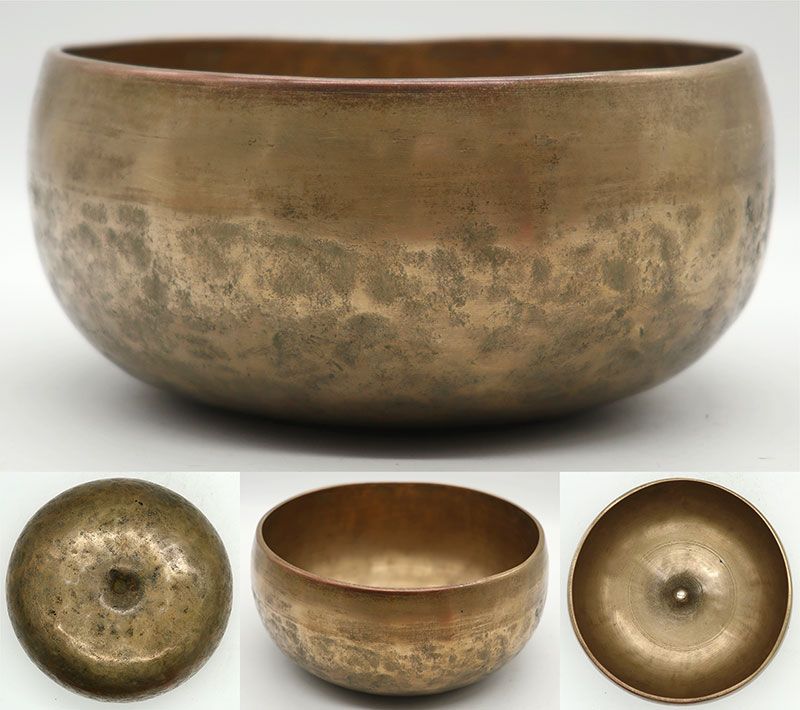 Exquisite Rare Antique Remuna-Lingam Singing Bowl – Bb3 & E5 - Inscription