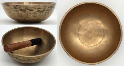 Lovely Medium Antique Manipuri Singing Bowl - C4