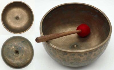 Fabulous Rare Superior Quality High-Sided Antique Lingam Singing Bowl