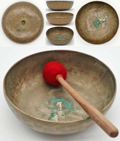 Very Rare 17th Century Shaman’s Divination Lingam Singing Bowl