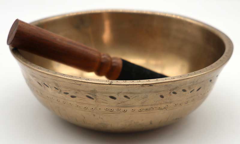 Exquisite Small Antique Manipuri Singing Bowl - E4