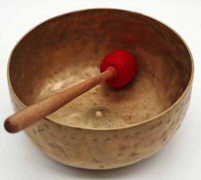 Rare 18th Century Ultra-Thin Lingam Singing Bowl - Ritual Gashes